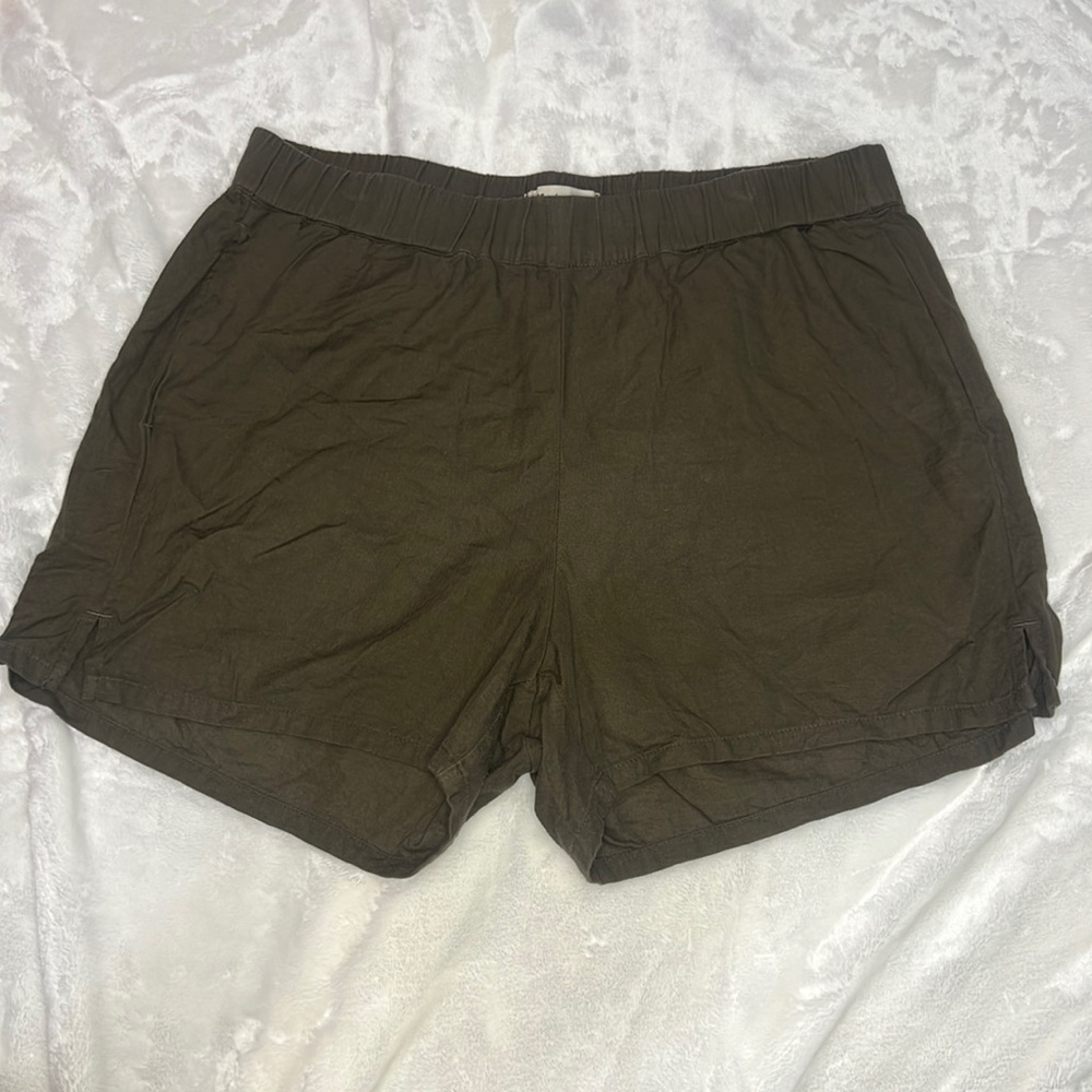 Madewell Olive Green Pull On Shorts Size M
